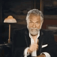 Man With Beard Giving Thumbs Up GIF