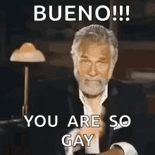 Man with Beard Giving Thumbs Up Bueno