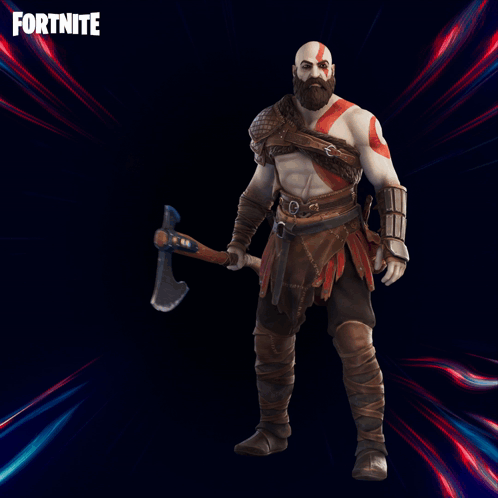 Man With Beard Holding Axe Fortnite