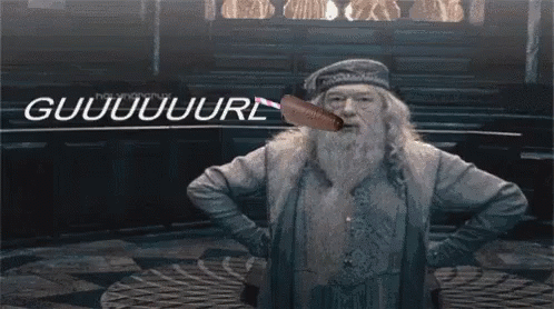 Man With Beard Holding Hot Dog GIF