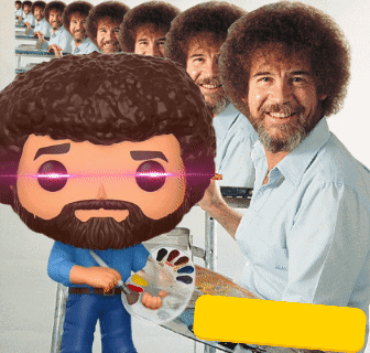 Man with Beard Holding Palette and Brush
