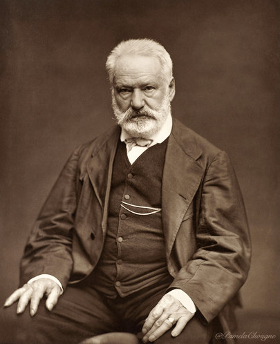 Man with Beard in Black and White