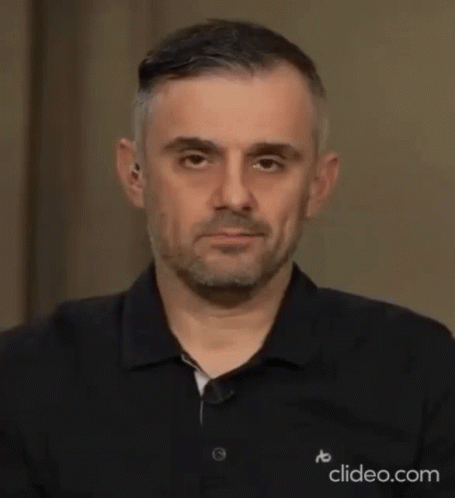 Man With Beard In Black Polo Making Funny Face GIF