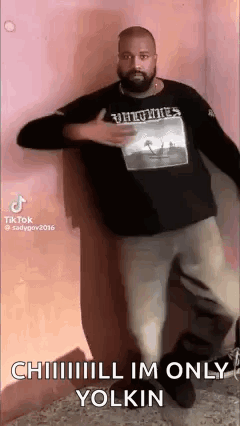Man With Beard In Black Shirt GIF