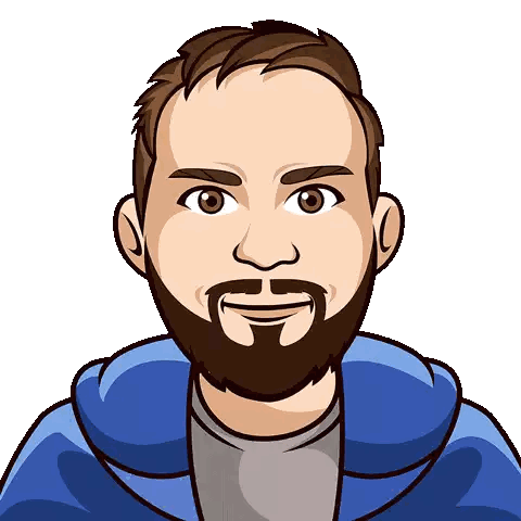 Man with Beard in Blue Jacket
