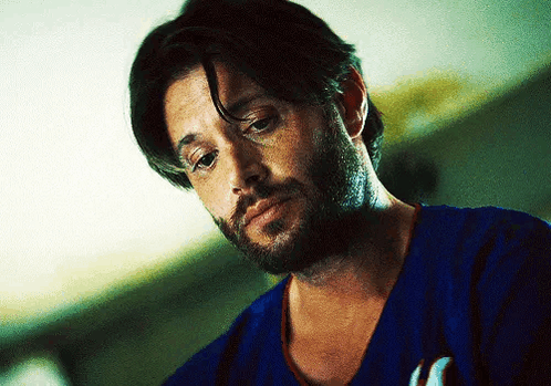 Man with Beard in Blue Shirt H