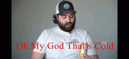 Man with Beard in Busch Beer Shirt