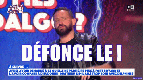 Man With Beard In Front Of Defonce Le Sign GIF