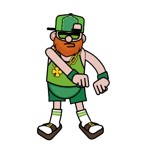Man With Beard in Green Shorts and Hat