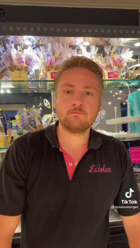 Man With Beard in La Dolce Polo Shirt