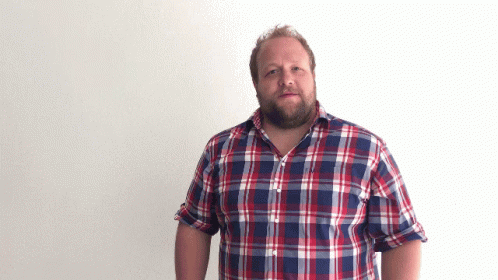 Man With Beard in Plaid Shirt