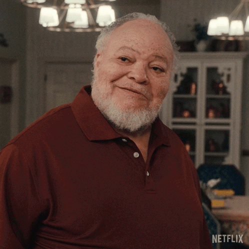 Man with Beard in Red Classy Shirt