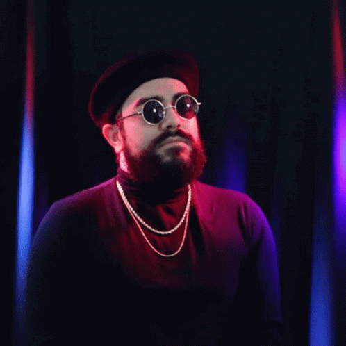 Man With Beard In Sunglasses And Turtleneck GIF