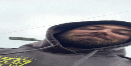 Man With Beard in The North Face Hoodie