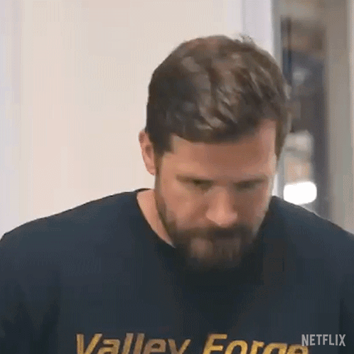 Man With Beard in Valley Force T-Shirt