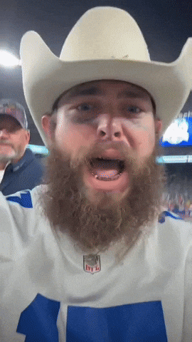 Man With Beard in White Cowboy Hat