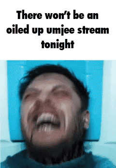 Man with Beard Laughing About Oiled Up Stream