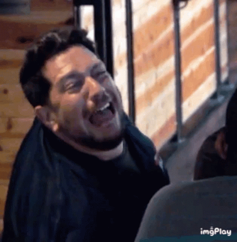 Man with Beard Laughing