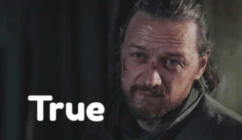 Man With Beard Looking At Camera Saying True GIF