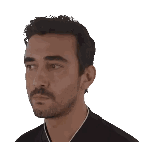 Man with Beard Looking Sideways