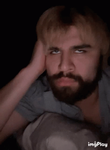 Man With Beard Making Funny Face GIF