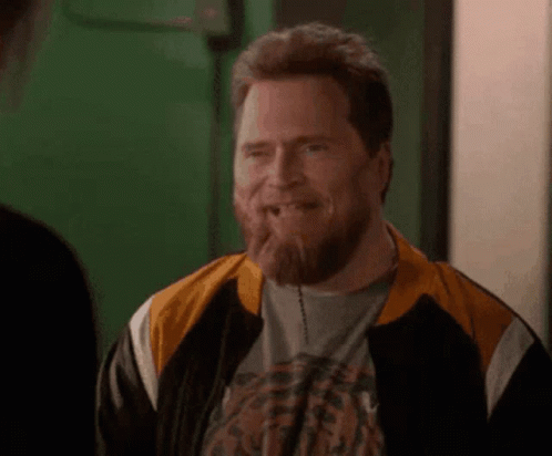 Man With Beard Making Funny Face