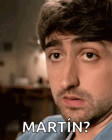 Man with Beard Making Funny Face Martin