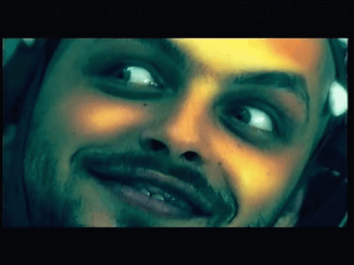 Man with Beard Making Funny Face