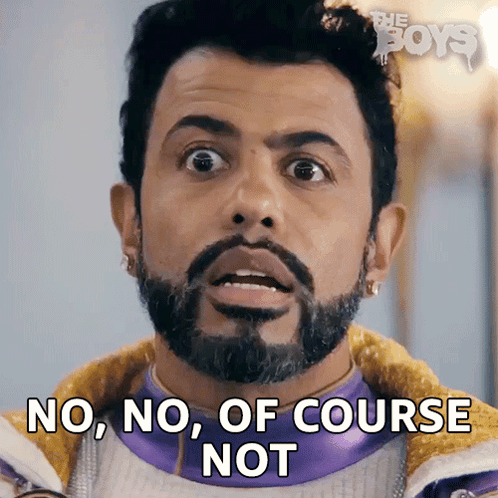 Man With Beard Making Funny Face Says No No Of Course Not