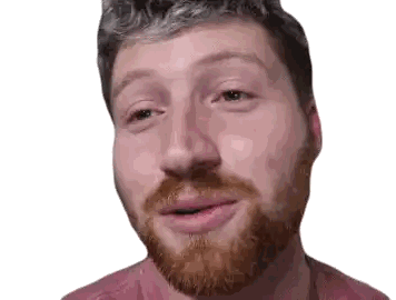 Man with Beard Making Funny Face