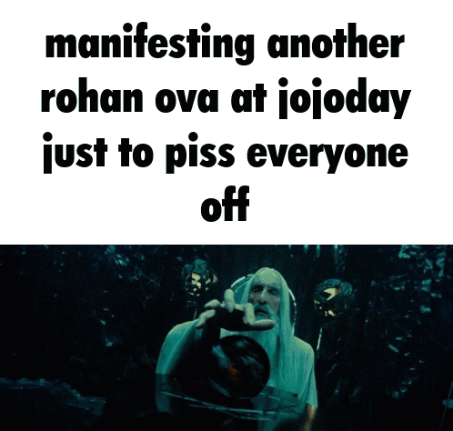 Man With Beard Manifesting Another Rohan OVA At Jojoday GIF