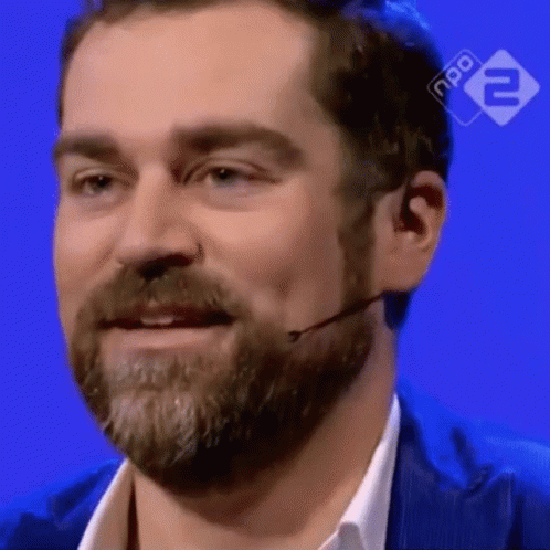 Man With Beard Microphone NPO GIF