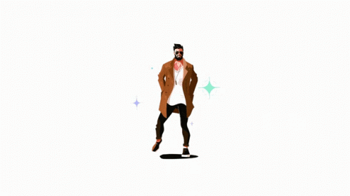 Man With Beard on Skateboard