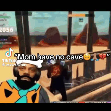 Man With Beard Playing Video Game Says Mom Have No Cave