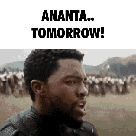 Man with Beard Saying Ananta Tomorrow