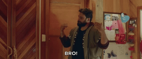 Man With Beard Saying Bro GIF