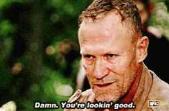 Man with Beard Saying Damn You're Looking Good