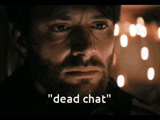 Man With Beard Saying Dead Chat