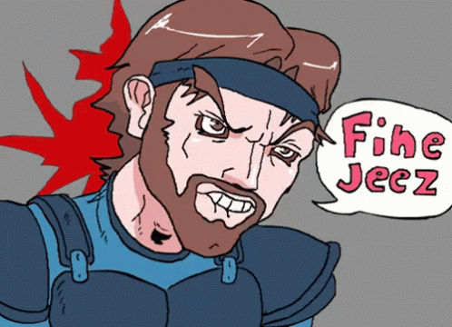 Man With Beard Saying Fine Jeez