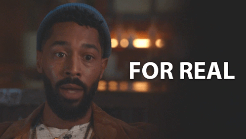 Man with Beard Saying For Real