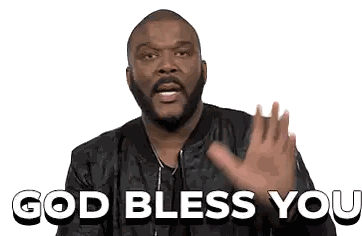 Man with Beard Saying God Bless You