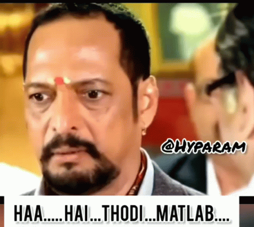 Man with Beard Saying Haa Hai Thodi Matlab