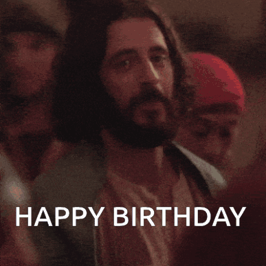 Man with Beard Saying Happy Birthday