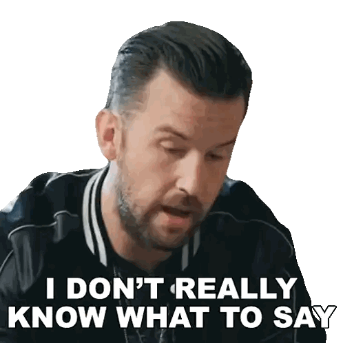 Man with Beard Saying I Don't Know