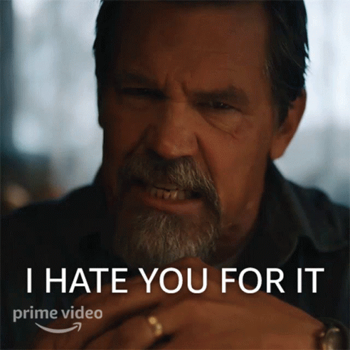 Man with Beard Saying I Hate You