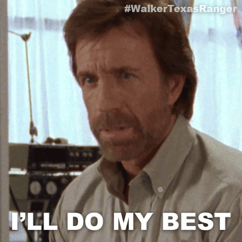 Man With Beard Saying I'll Do My Best