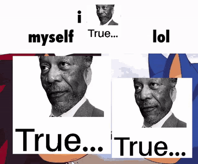 Man with Beard Saying I Myself True Lol True