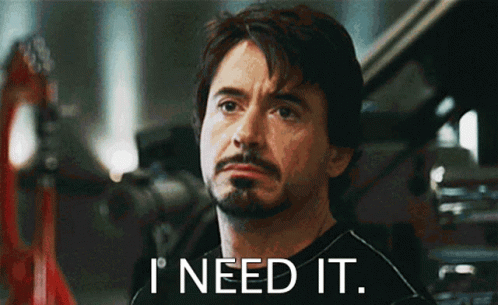 Man with Beard Saying I Need It