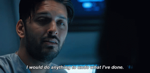 Man With Beard Saying I Would Do Anything To Undo What I've Done
