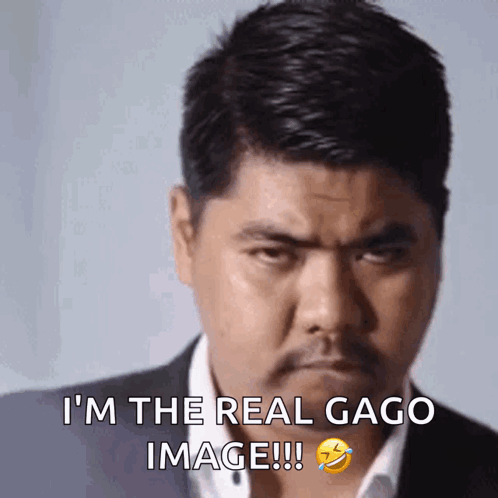 Man With Beard Saying Im The Real Gago GIF